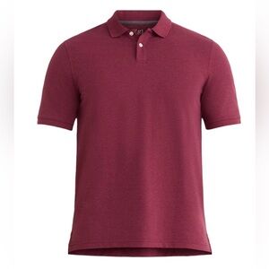George Men's XL Pique Polo Shirt Heritage Russet Heather NWT Big Vtg 90s Stretch